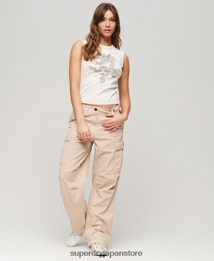 ヴィンテージベストトップ 女性 Superdry x Komodo 衣類 クリーム 2J62PZ2037