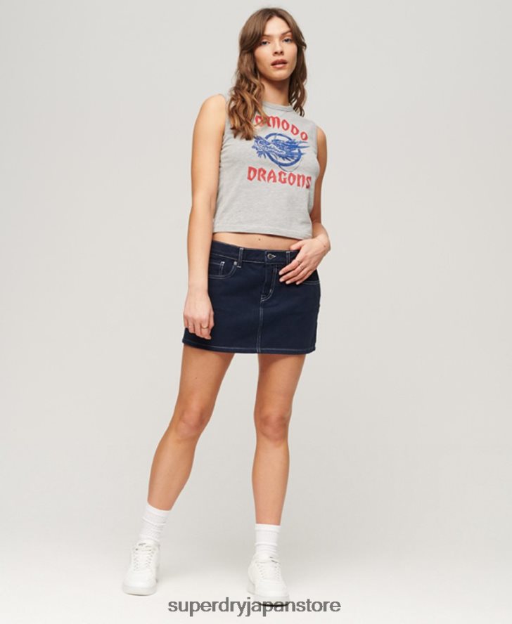 クラシックなドラゴンベストトップ 女性 Superdry x Komodo 衣類 グレー 2J62PZ2119