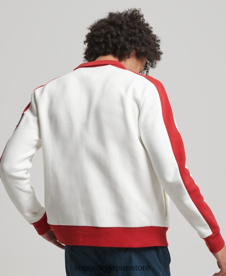 サッカー イングランド トラック トップ 男性 Superdry x Ringspun 衣類 白 2J62PZ695