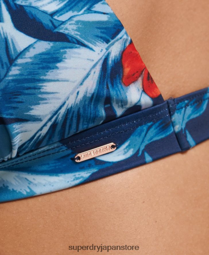 ヴィンテージTバックビキニトップ 女性 Superdry 衣類 濃紺 2J62PZ6767
