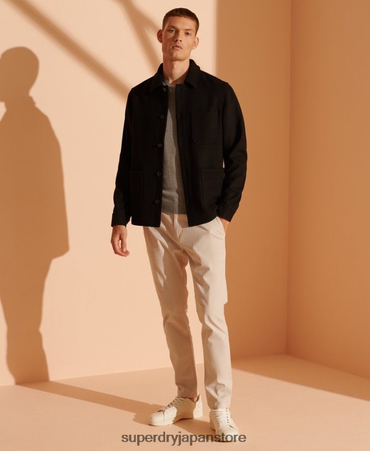 オレンジレーベル Vネックセーター 男性 Superdry 衣類 グレー 2J62PZ1364