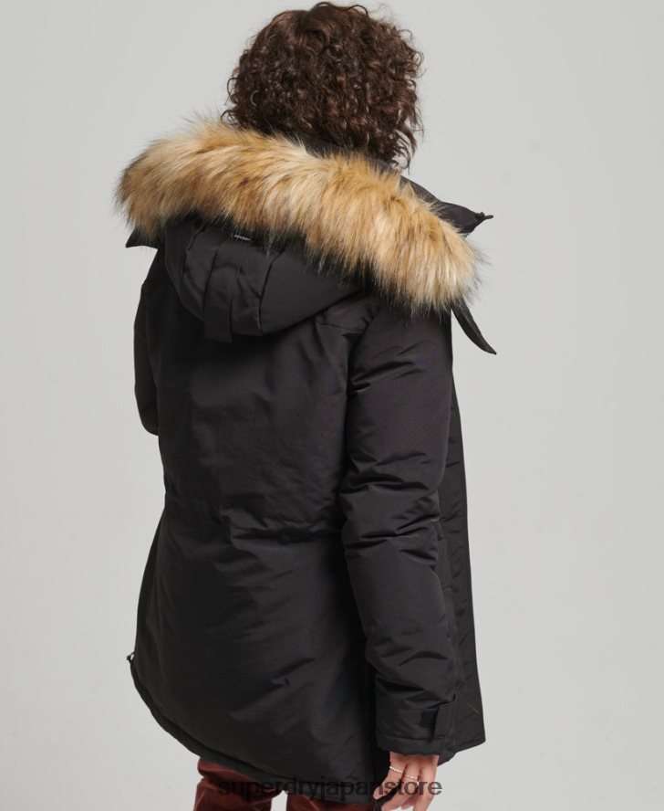 XPD エベレスト パーカー コート 女性 Superdry 衣類 黒 2J62PZ3740