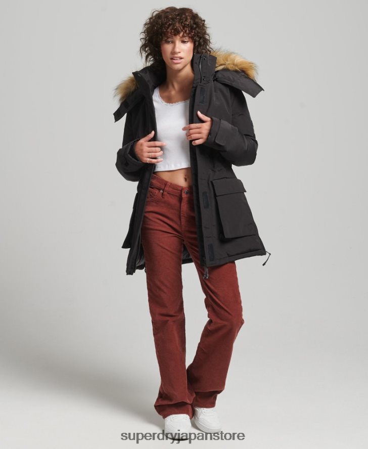 XPD エベレスト パーカー コート 女性 Superdry 衣類 黒 2J62PZ3740