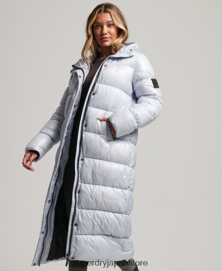 XPD スポーツ延縄フグコート 女性 Superdry 衣類 ライトブルー 2J62PZ3745