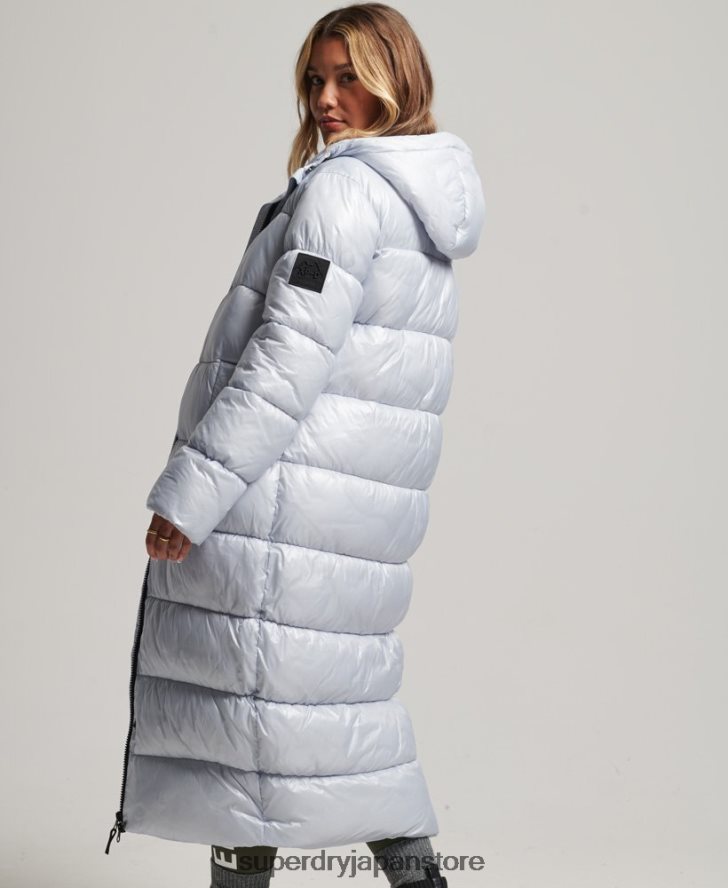 XPD スポーツ延縄フグコート 女性 Superdry 衣類 ライトブルー 2J62PZ3745