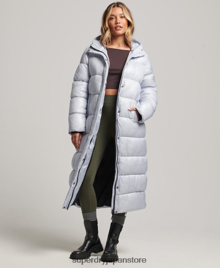 XPD スポーツ延縄フグコート 女性 Superdry 衣類 ライトブルー 2J62PZ3745