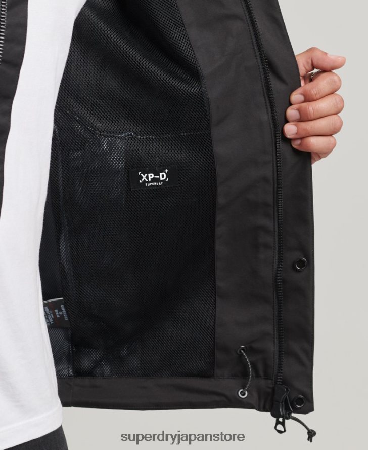 XPD 防水シェルジャケット 男性 Superdry 衣類 黒 2J62PZ4553