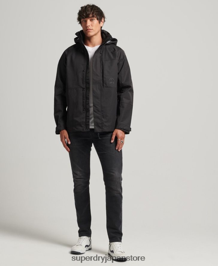 XPD 防水シェルジャケット 男性 Superdry 衣類 黒 2J62PZ4553