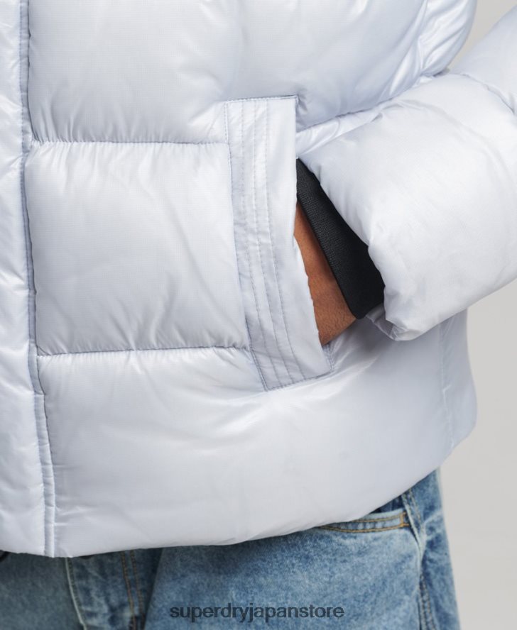 XPD スポーツ リュクス パファー ジャケット 男性 Superdry 衣類 ライトブルー 2J62PZ4579