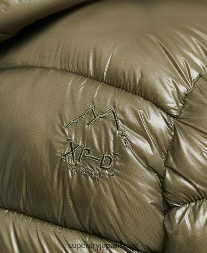 XPD スポーツ リュクス パファー ジャケット 男性 Superdry 衣類 緑 2J62PZ4648