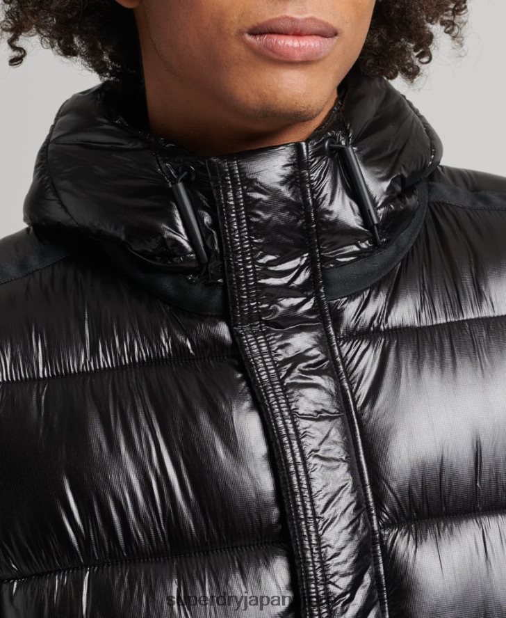 XPD スポーツ リュクス パファー ジャケット 男性 Superdry 衣類 黒 2J62PZ4682