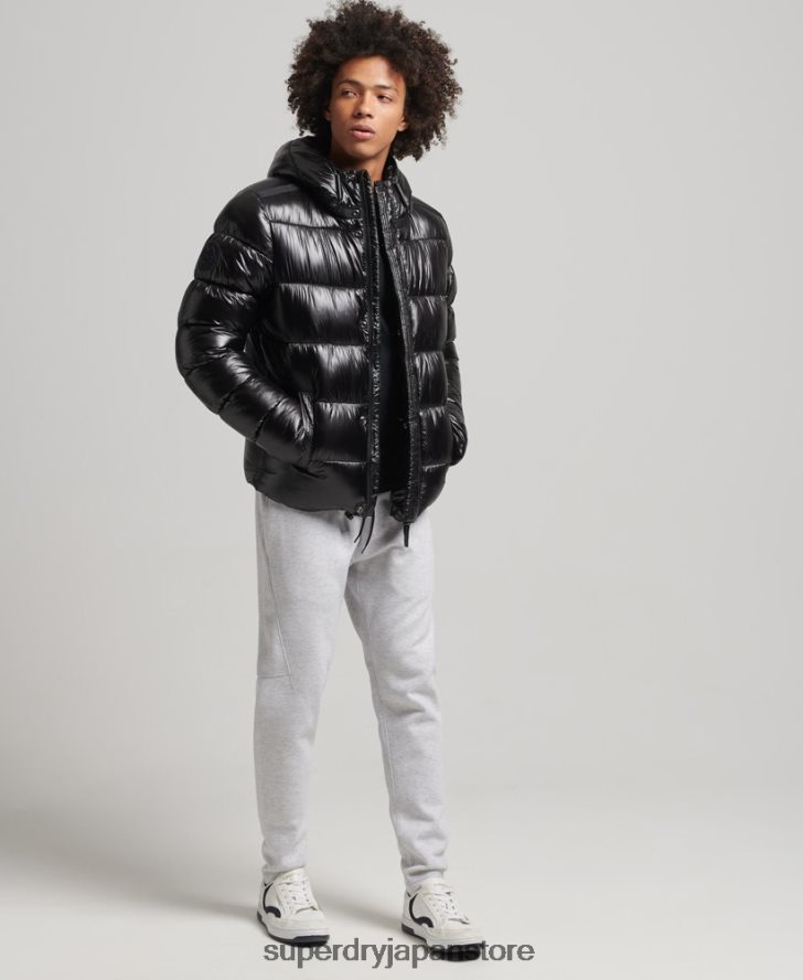 XPD スポーツ リュクス パファー ジャケット 男性 Superdry 衣類 黒 2J62PZ4682