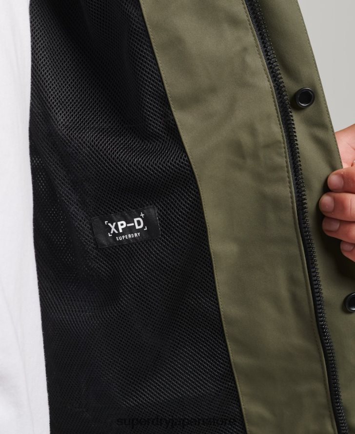 XPD 防水シェルジャケット 男性 Superdry 衣類 カーキ 2J62PZ4693