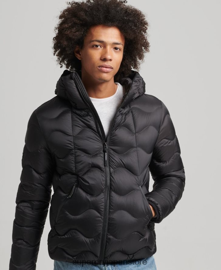 XPD ダウンキルティングジャケット 男性 Superdry 衣類 黒 2J62PZ4778