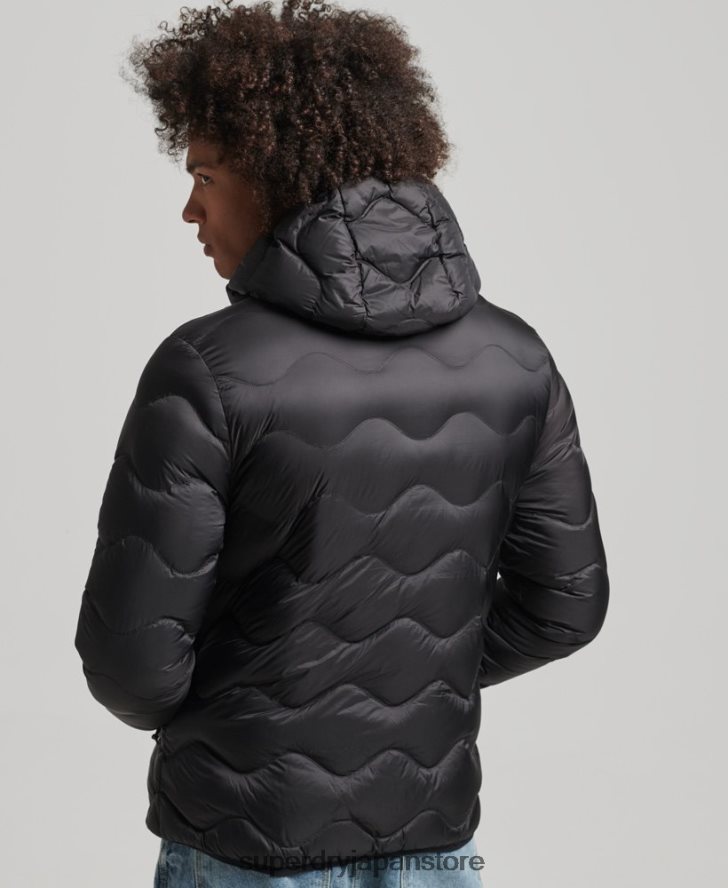 XPD ダウンキルティングジャケット 男性 Superdry 衣類 黒 2J62PZ4778