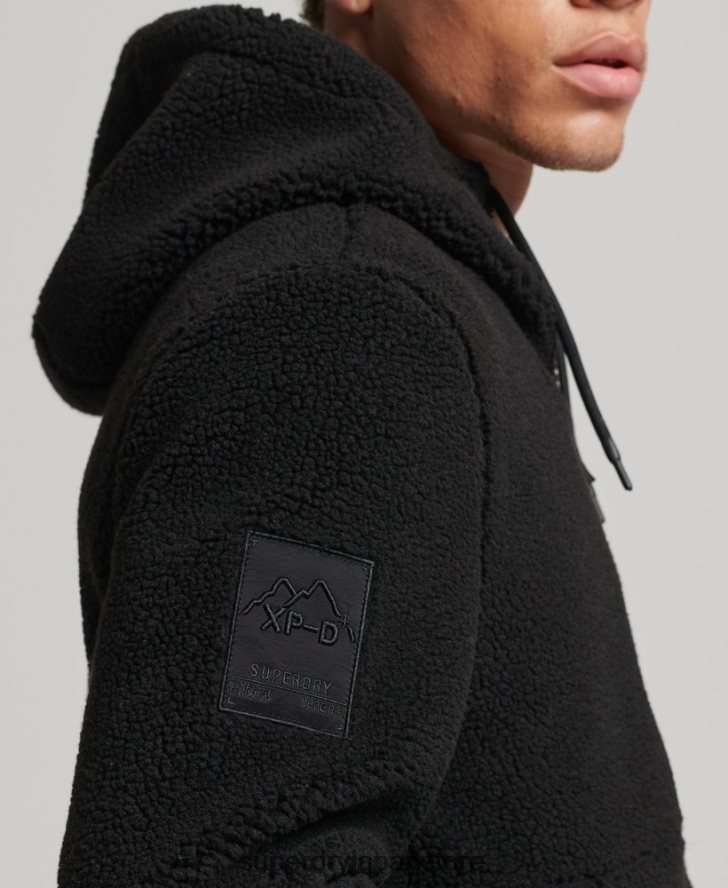 XPD ハイブリッド ボーグ ジャケット 男性 Superdry 衣類 黒 2J62PZ5002