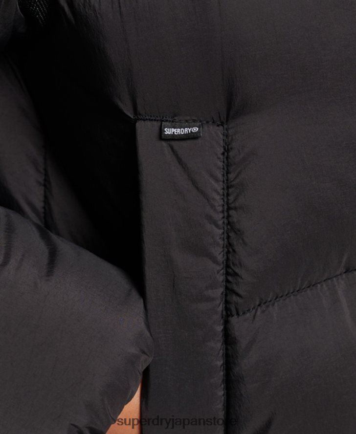 XPD コクーン パッド入りパーカー ジャケット 女性 Superdry 衣類 黒 2J62PZ5435