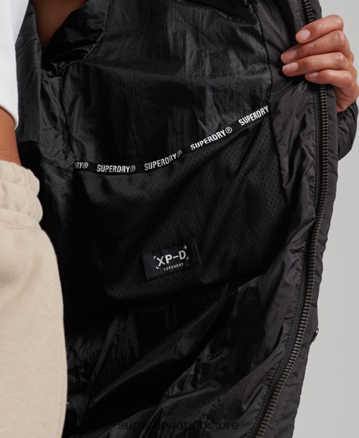 XPD コクーン パッド入りパーカー ジャケット 女性 Superdry 衣類 黒 2J62PZ5435