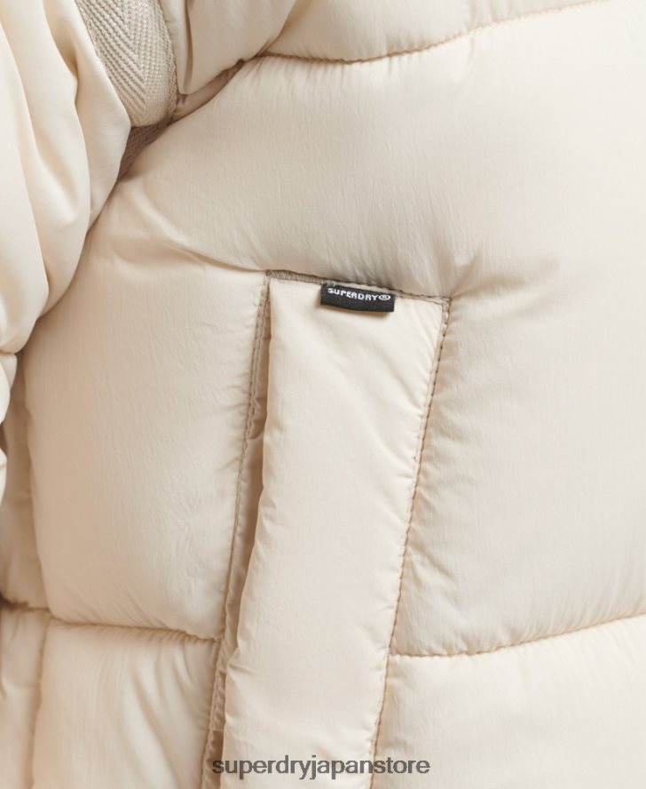 XPD コクーン パッド入りパーカー ジャケット 女性 Superdry 衣類 クリーム 2J62PZ5496