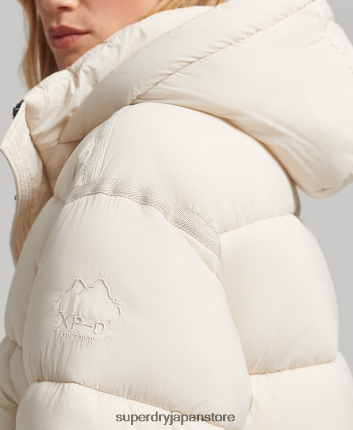 XPD コクーン パッド入りパーカー ジャケット 女性 Superdry 衣類 クリーム 2J62PZ5496