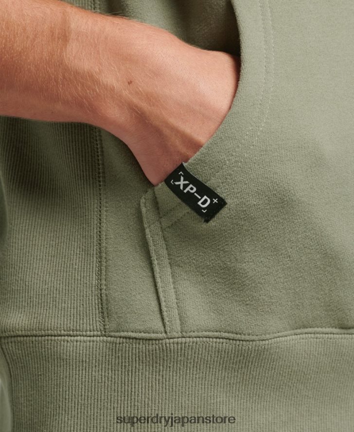 XP-D グラフィック ルーズ クルー パーカー 男性 Superdry 衣類 カーキ 2J62PZ5098