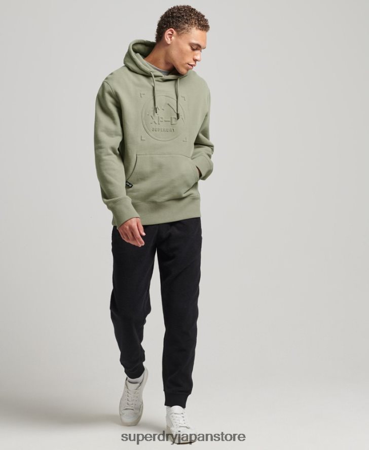 XP-D グラフィック ルーズ クルー パーカー 男性 Superdry 衣類 カーキ 2J62PZ5098