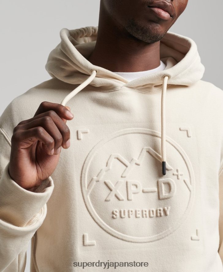 XP-D グラフィック ルーズ クルー パーカー 男性 Superdry 衣類 クリーム 2J62PZ5099