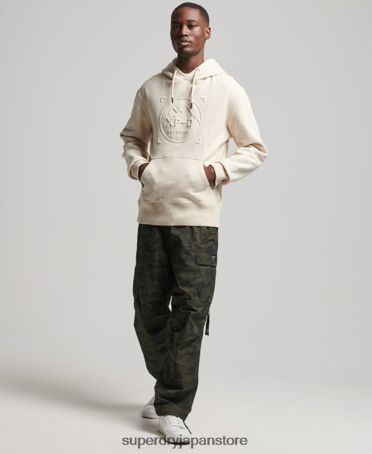 XP-D グラフィック ルーズ クルー パーカー 男性 Superdry 衣類 クリーム 2J62PZ5099
