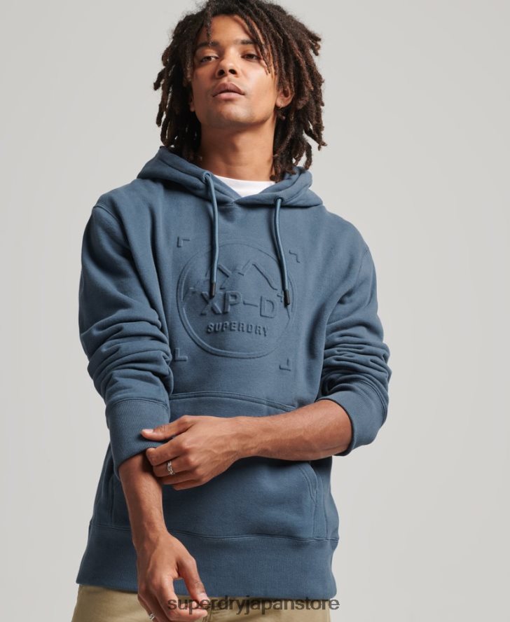XP-D グラフィック ルーズ クルー パーカー 男性 Superdry 衣類 濃紺 2J62PZ717