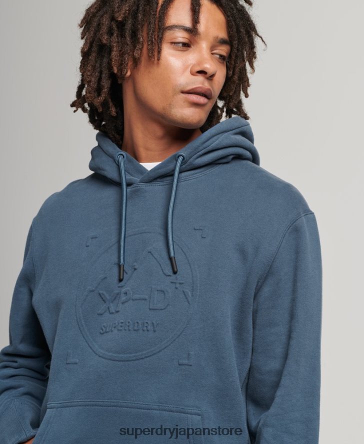 XP-D グラフィック ルーズ クルー パーカー 男性 Superdry 衣類 濃紺 2J62PZ717