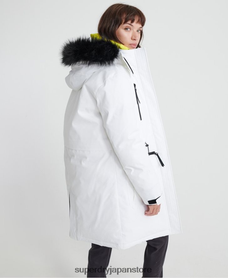 aiko everest ダウンパーカージャケット 女性 Superdry 衣類 クリーム 2J62PZ5705