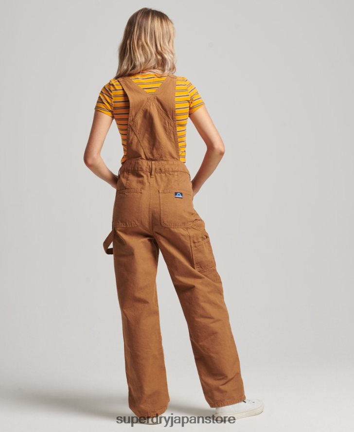 ヴィンテージカーペンターダンガリー 女性 Superdry 衣類 茶色 2J62PZ4094