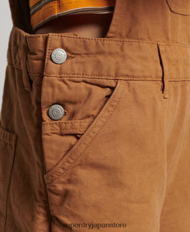 ヴィンテージカーペンターダンガリー 女性 Superdry 衣類 茶色 2J62PZ4094