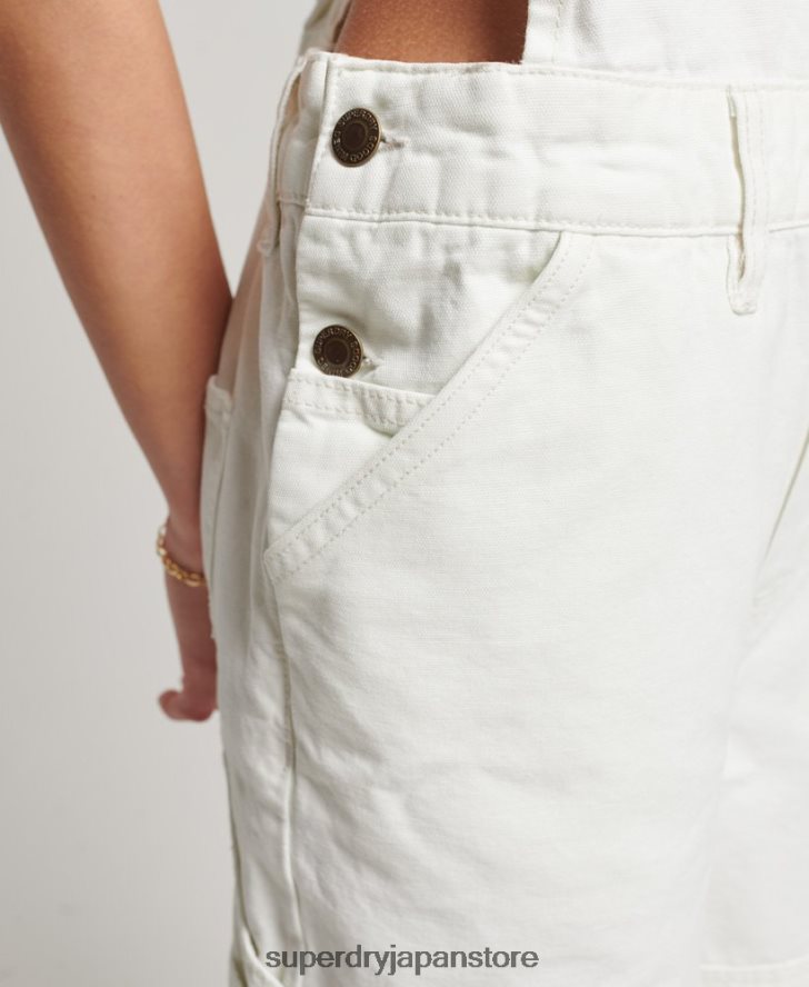 ヴィンテージカーペンターダンガリー 女性 Superdry 衣類 クリーム 2J62PZ4096