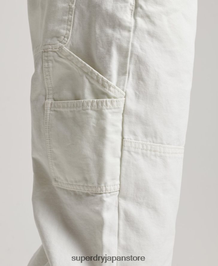 ヴィンテージカーペンターダンガリー 女性 Superdry 衣類 クリーム 2J62PZ4096