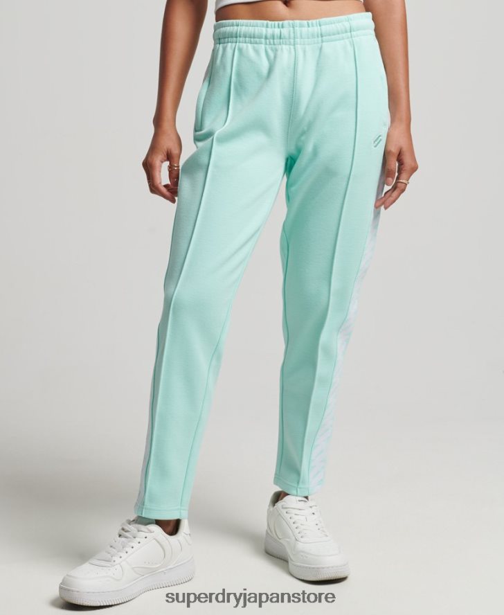 code s ロゴテープ トラックパンツ 女性 Superdry 衣類 青 2J62PZ3928