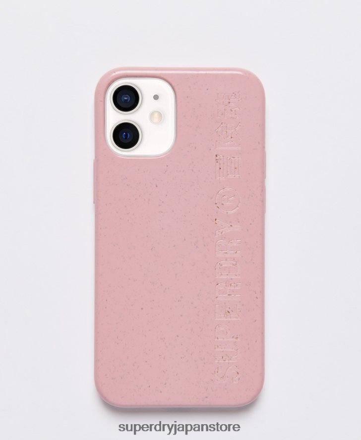 スナップ電話ケース iPhone 12 mini 男性 Superdry アクセサリー ピンク 2J62PZ6420