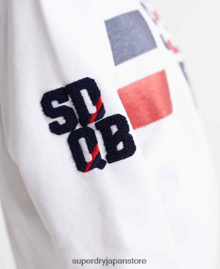 sdqb オーソリティ クルーネック スウェットシャツ 女性 Superdry 衣類 白 2J62PZ3510