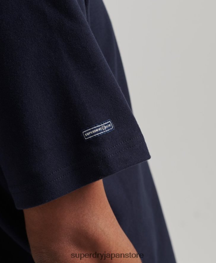 クーパー レトロ 70 年代 グラフィック T シャツ 男性 Superdry 衣類 海軍 2J62PZ4811