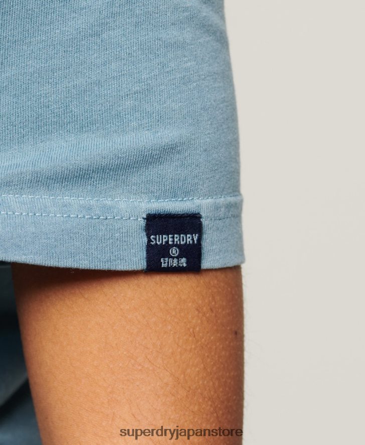 クーパークラシック 70s ロゴ T シャツ 女性 Superdry 衣類 グレー 2J62PZ2653