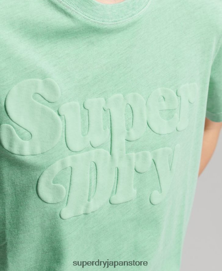 クーパークラシック 70s ロゴ T シャツ 女性 Superdry 衣類 緑 2J62PZ2727
