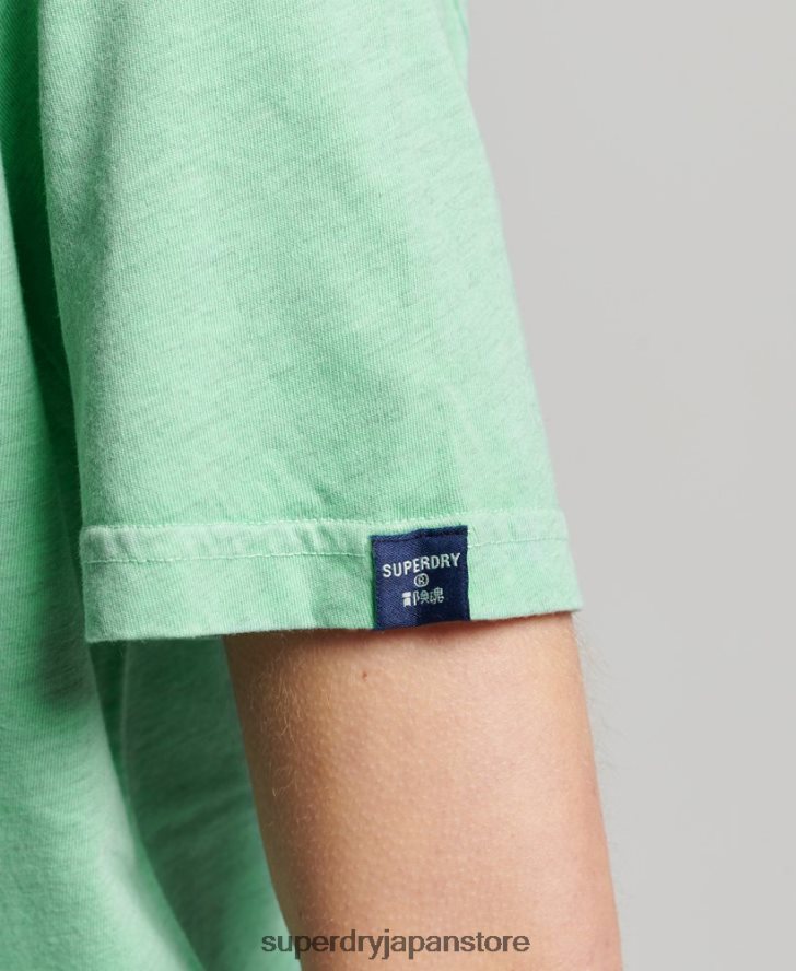 クーパークラシック 70s ロゴ T シャツ 女性 Superdry 衣類 緑 2J62PZ2727
