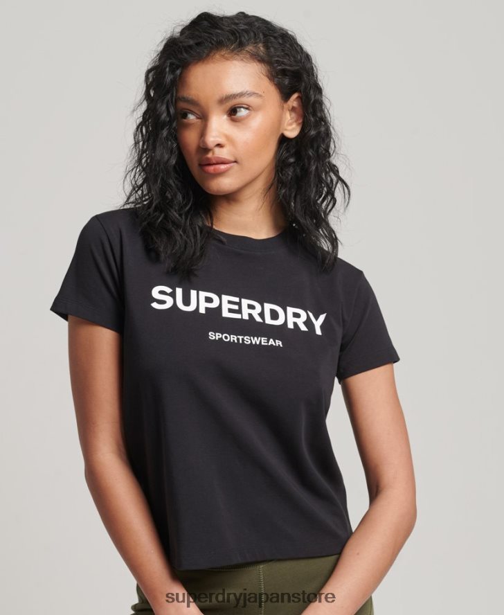 90年代グラフィックTシャツ 女性 Superdry 衣類 黒 2J62PZ2150
