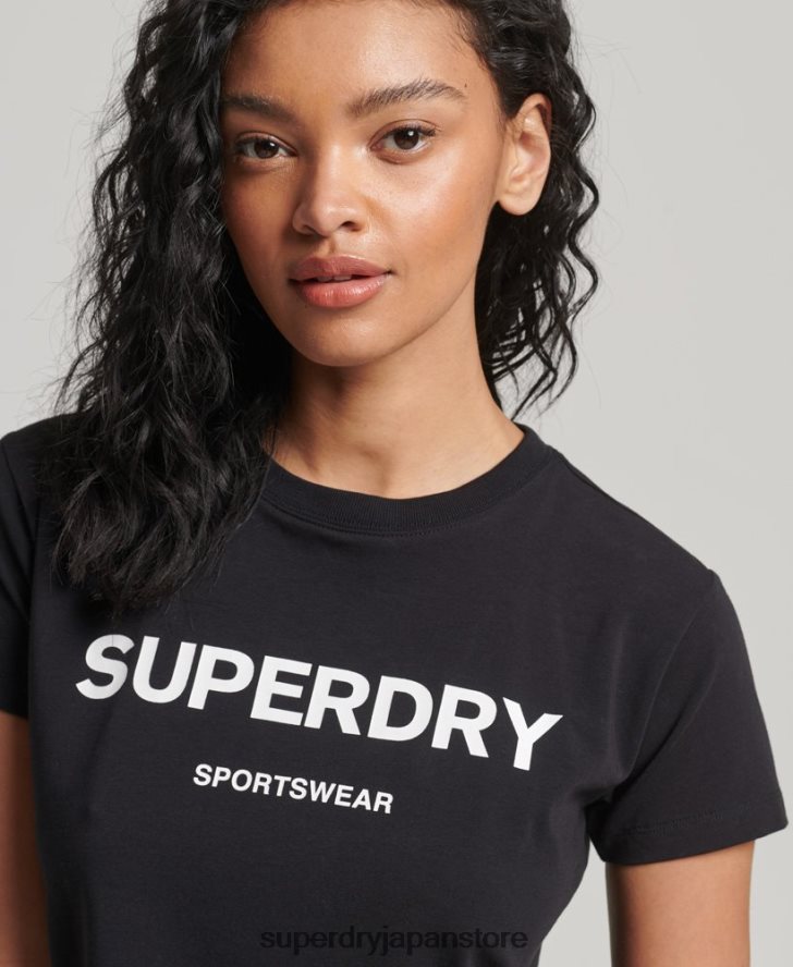 90年代グラフィックTシャツ 女性 Superdry 衣類 黒 2J62PZ2150