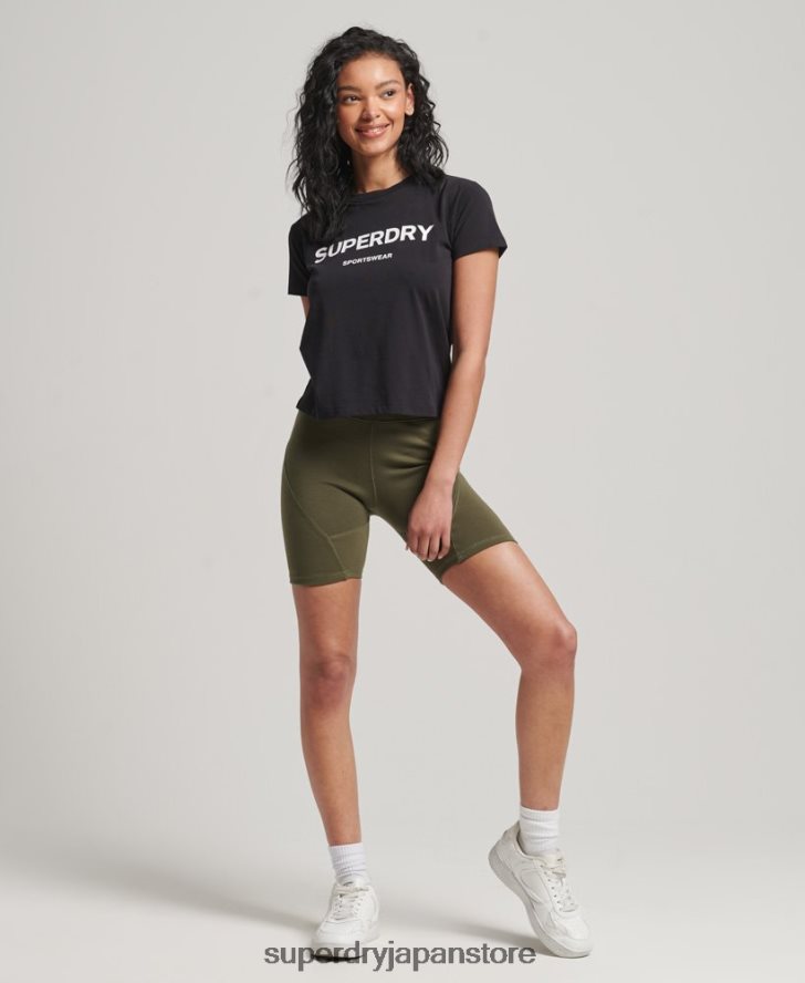 90年代グラフィックTシャツ 女性 Superdry 衣類 黒 2J62PZ2150