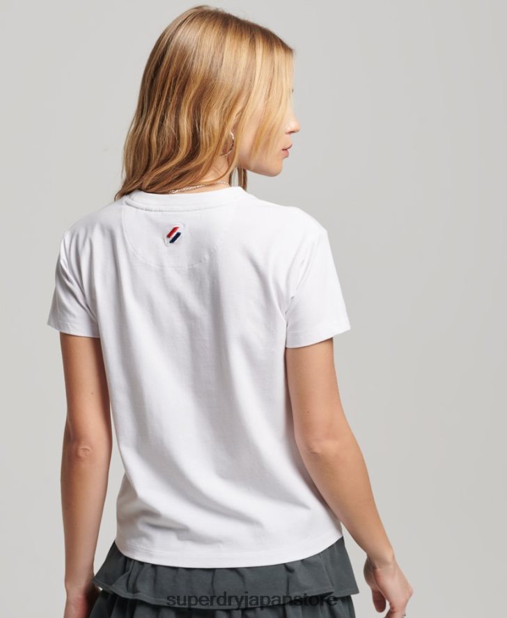 90年代グラフィックTシャツ 女性 Superdry 衣類 白 2J62PZ2240