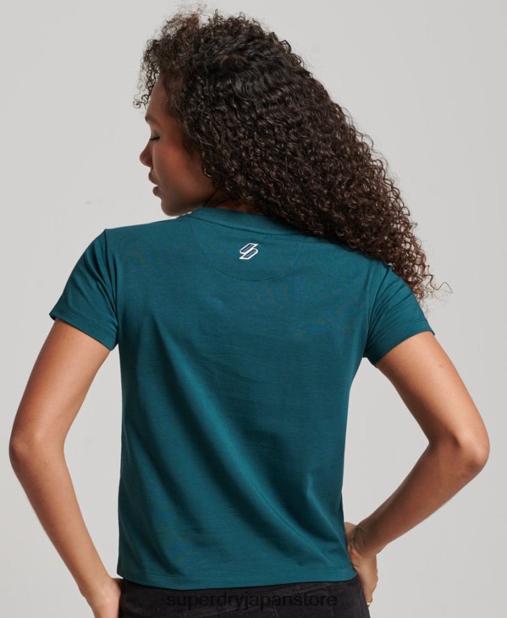90年代グラフィックTシャツ 女性 Superdry 衣類 緑 2J62PZ2639