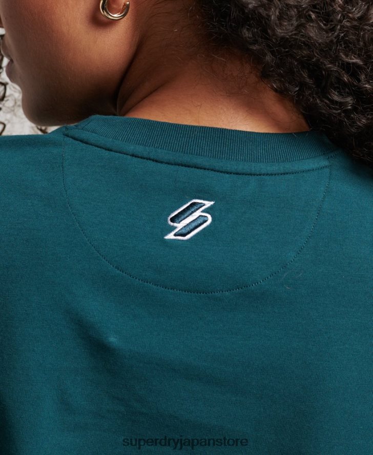 90年代グラフィックTシャツ 女性 Superdry 衣類 緑 2J62PZ2639