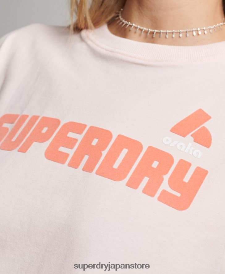 90年代グラフィックTシャツ 女性 Superdry 衣類 ピンク 2J62PZ2655