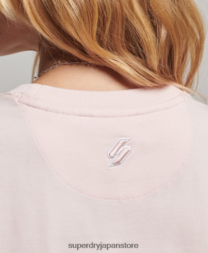 90年代グラフィックTシャツ 女性 Superdry 衣類 ピンク 2J62PZ2655